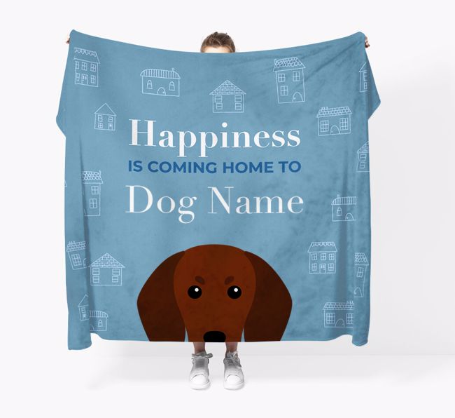 Happiness Is: Personalized {breedFullName} Throw Blanket